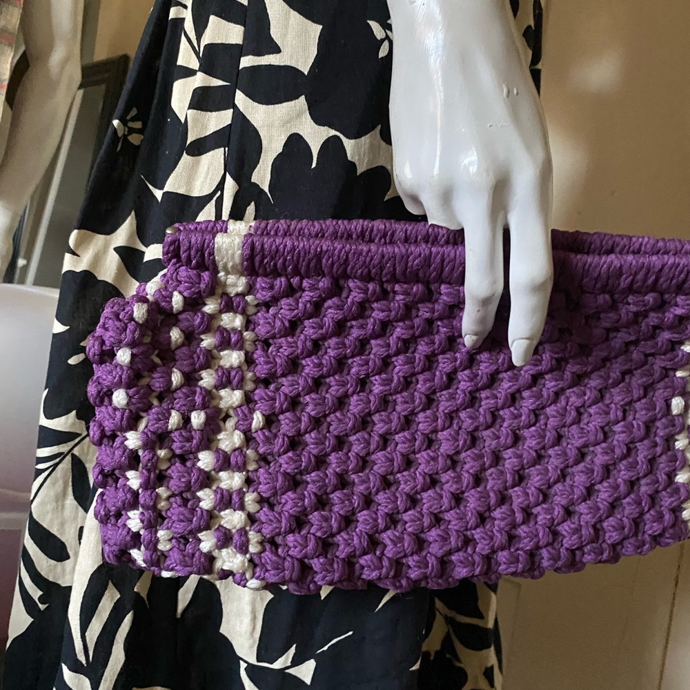Vintage cord clutch envelope